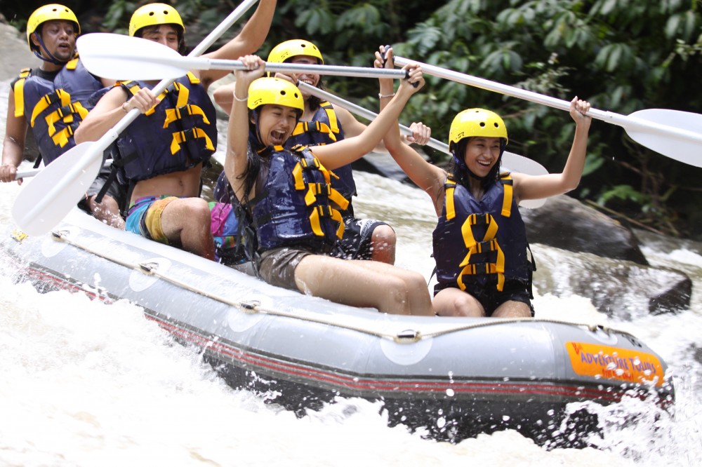 Private Full Day Ayung River White Water Rafting with Ubud Tour