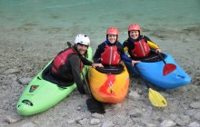 Whitewater Kayak Course On Soca River