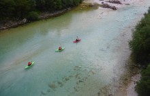 Whitewater Kayak Course On Soca River