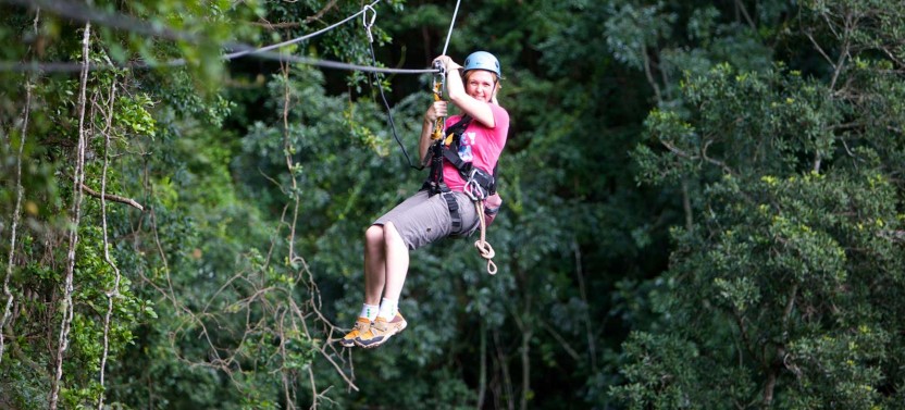 Private Tour: Zipline Canopy Tour & Crocodile Safari Boat