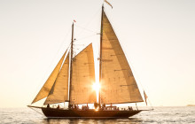 Shared Sunset Sail on When and If Schooner