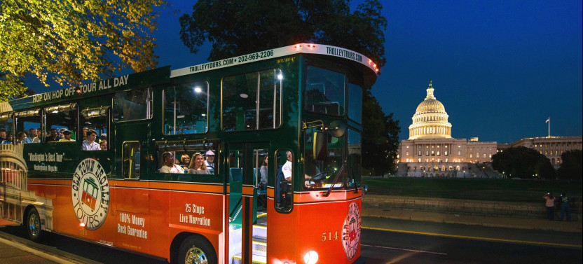 Washington DC Monuments By Moonlight