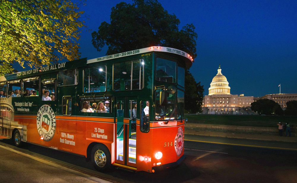 Washington DC Monuments By Moonlight