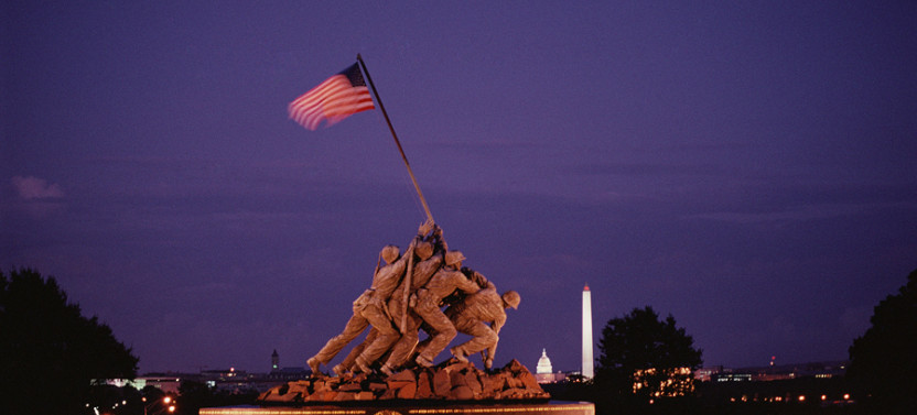 Washington DC Monuments By Moonlight