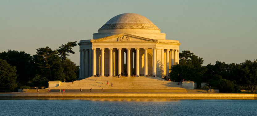 Washington DC Monuments By Moonlight