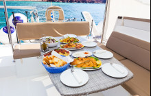 Semi Private Santorini Catamaran Day Cruise - Luxury Food