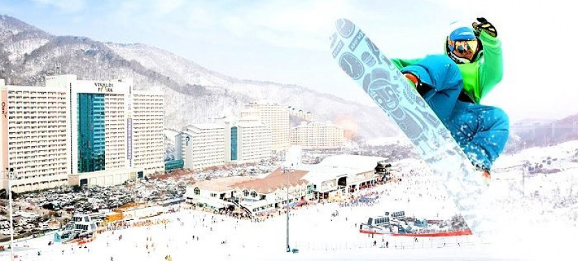 Korea One Day Ski Tour: Vivaldi Park & Elysian Gangchon