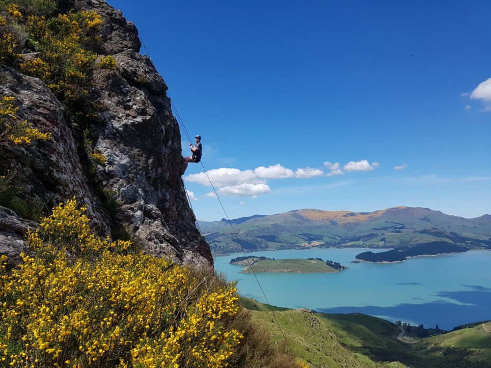 Rock Climbing on the Port Hills from Christchurch