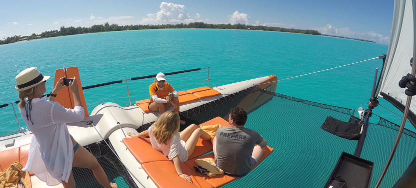 Small Group Half Day Sailing + Snorkel + Floating Bar