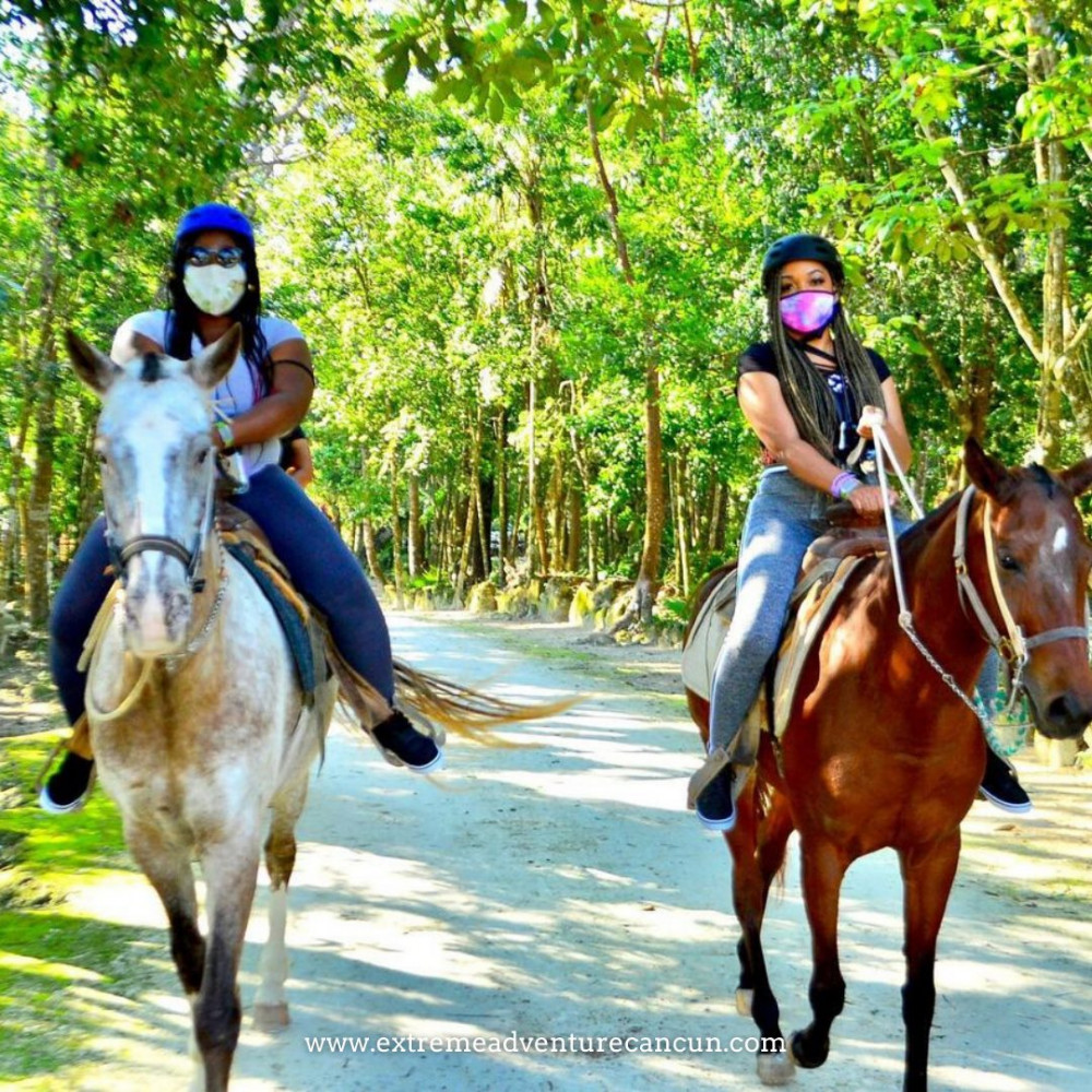 Extreme Horses Adventure: Ziplining, Shared ATV & Cenote