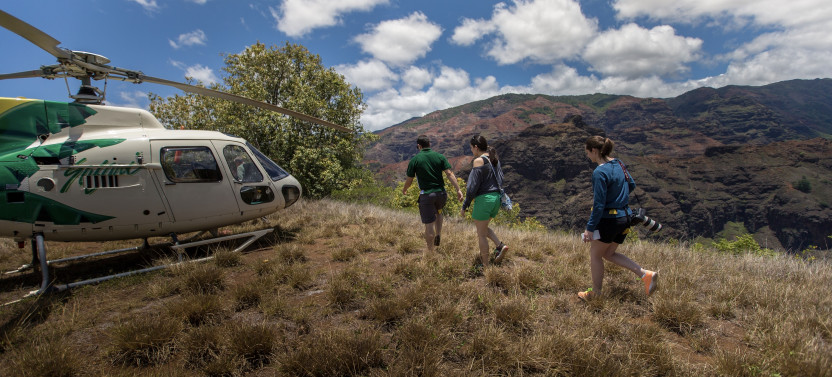Kauai Jurassic Canyon Landing - Helicopter Landing Tour