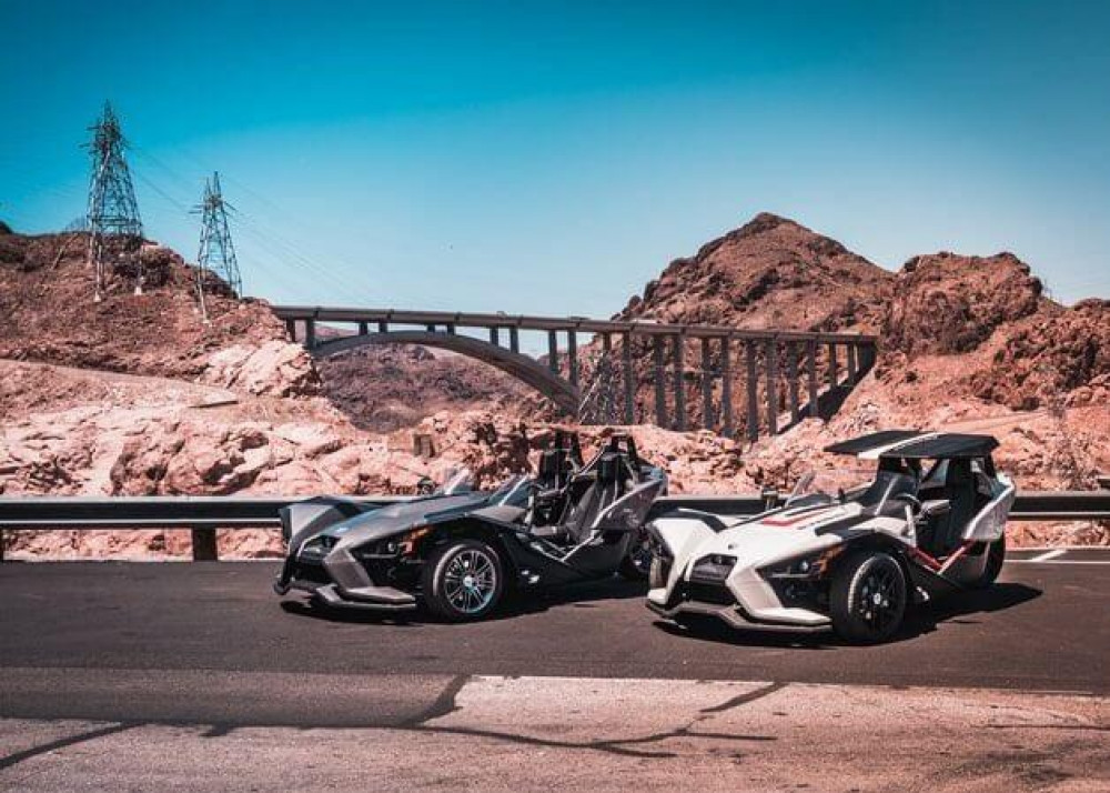 Slingshot Rental Automatic with Rooftop Self Guided Tour Las