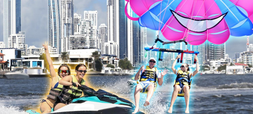 Small Group: Parasailing and 1 Hour Jet Ski Tour