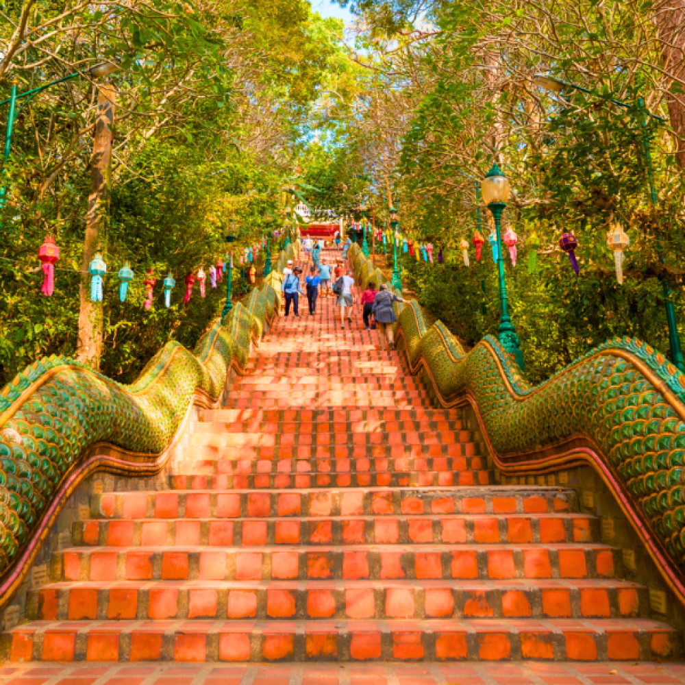 Chiang Mai Songtaew Trio Express Transfer with Sightseeing at 11:00 am