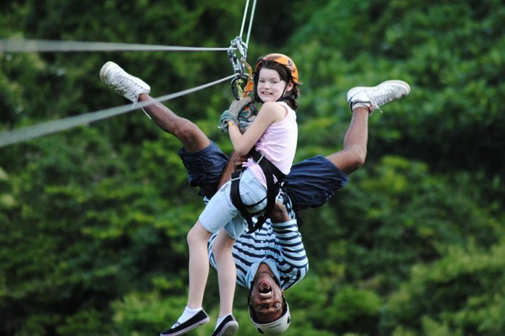 Half Day Adventure Zipline Sloth Park and West Bay Beach Break