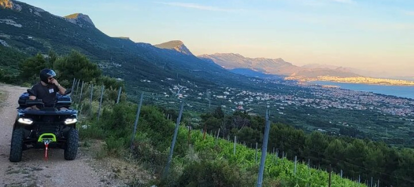 Private Split Walking Tour, Mountain Quad And Wine Adventure