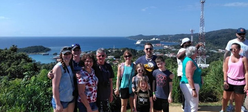 Roatan island tour, food tasting, Monkeys & sloth hang out and beach