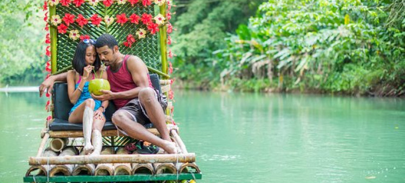 Private Bamboo Rafting and Limestone Foot Massage