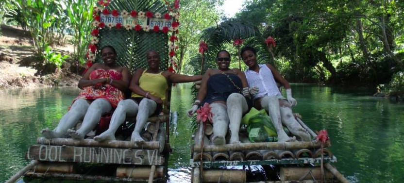 Private Bamboo Rafting and Limestone Foot Massage
