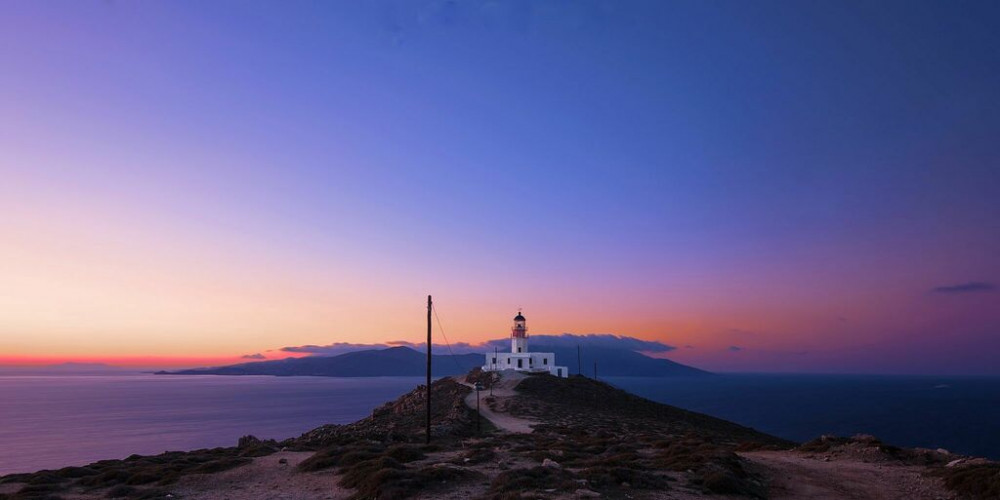 Sunset Armenistis Lighthouse
