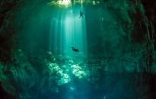 2 Diving In 1 Normal And 1 Deep Cenote (Pit, Angelite)