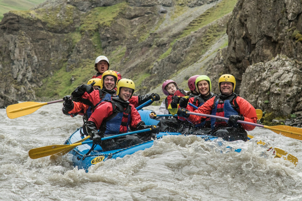 Family Rafting Adventure on West Glacial River