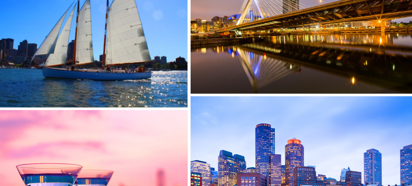 Private Sunset Boston Harbor Cruise with Cocktails