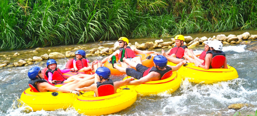 Irie Blue Hole & Jungle River Tubing Adventure Tour from Falmouth