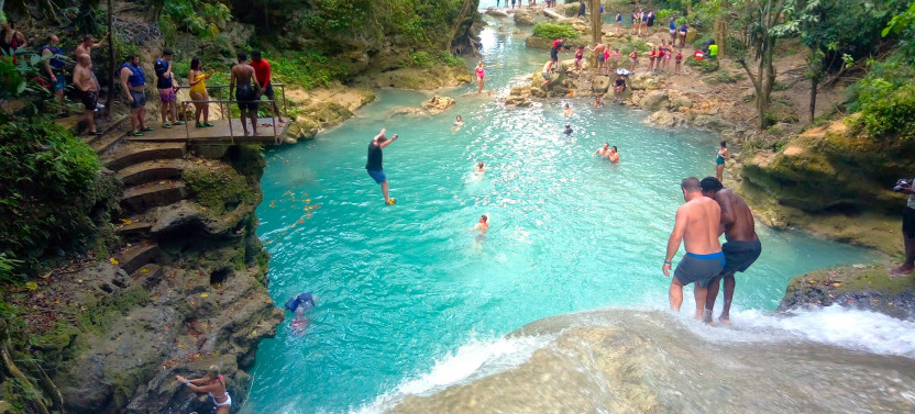 Irie Blue Hole Adventure Tour from Montego Bay