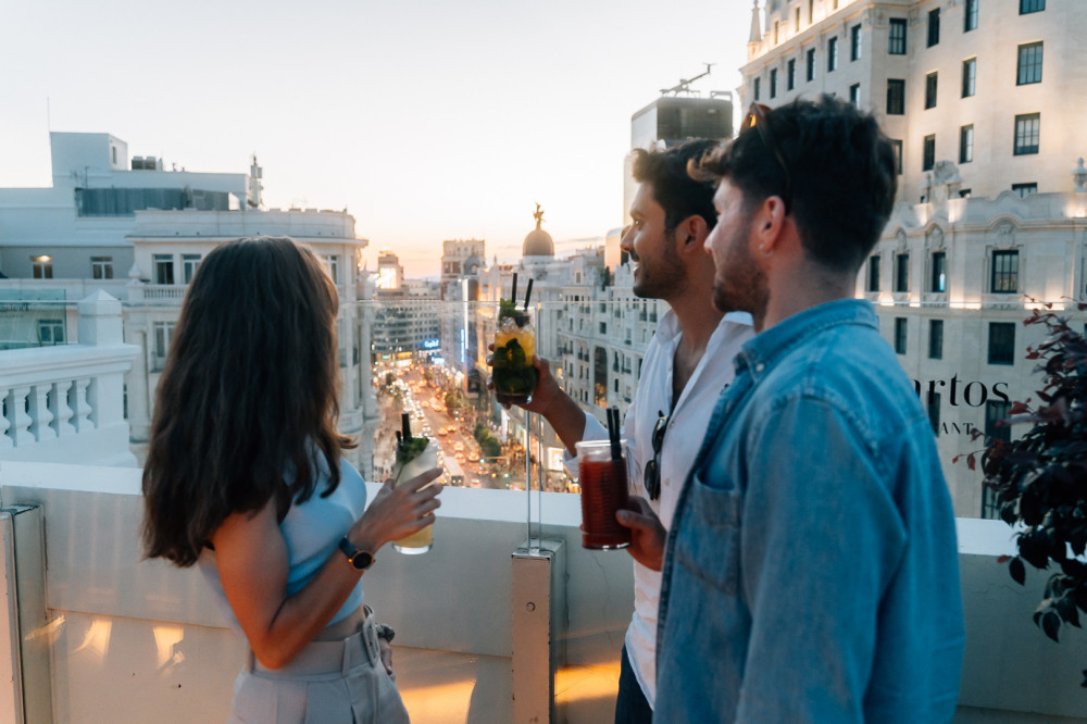 Madrid Tapas & Wine Tour With Rooftops Drinks Views