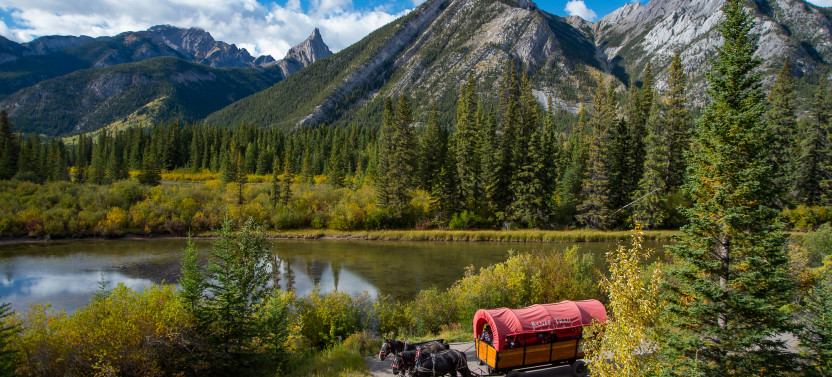 Small Group: 3 Hour Banff Trail Riders Cowboy Cookout by Wagon