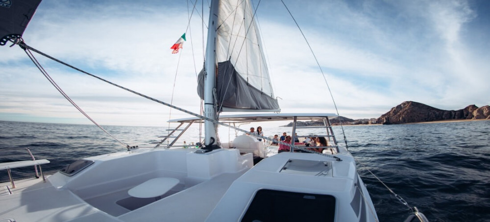 sunset catamaran cruise cabo