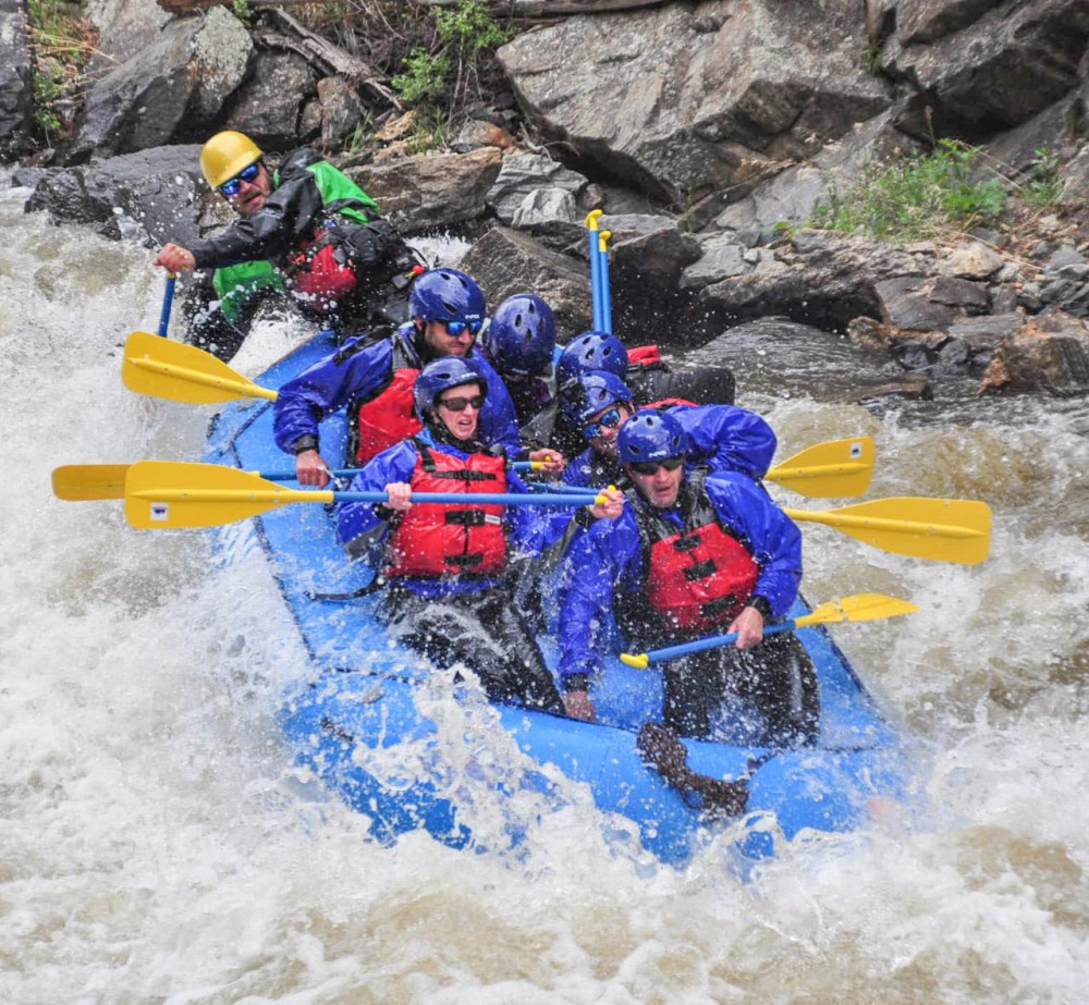 Advanced Whitewater Rafting in Clear Creek Canyon near Denver