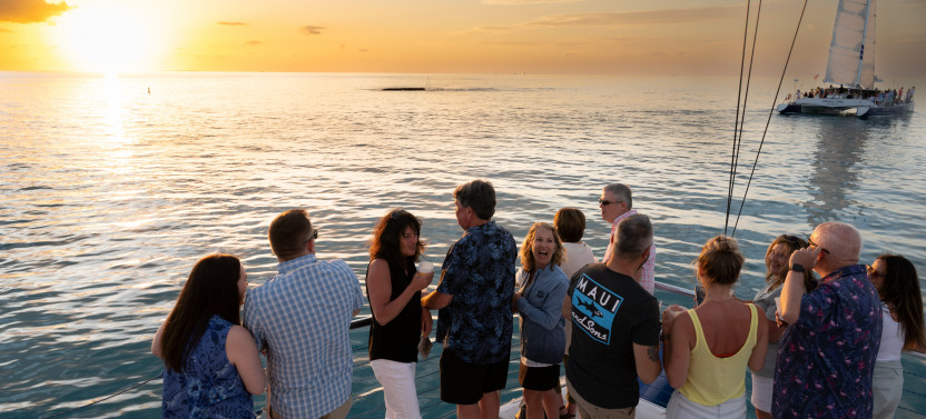 Catamaran Champagne Sunset Sail