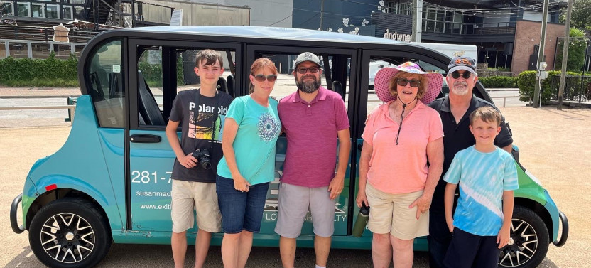Houston Sightseeing Tour By Golf Cart or Polaris GEM
