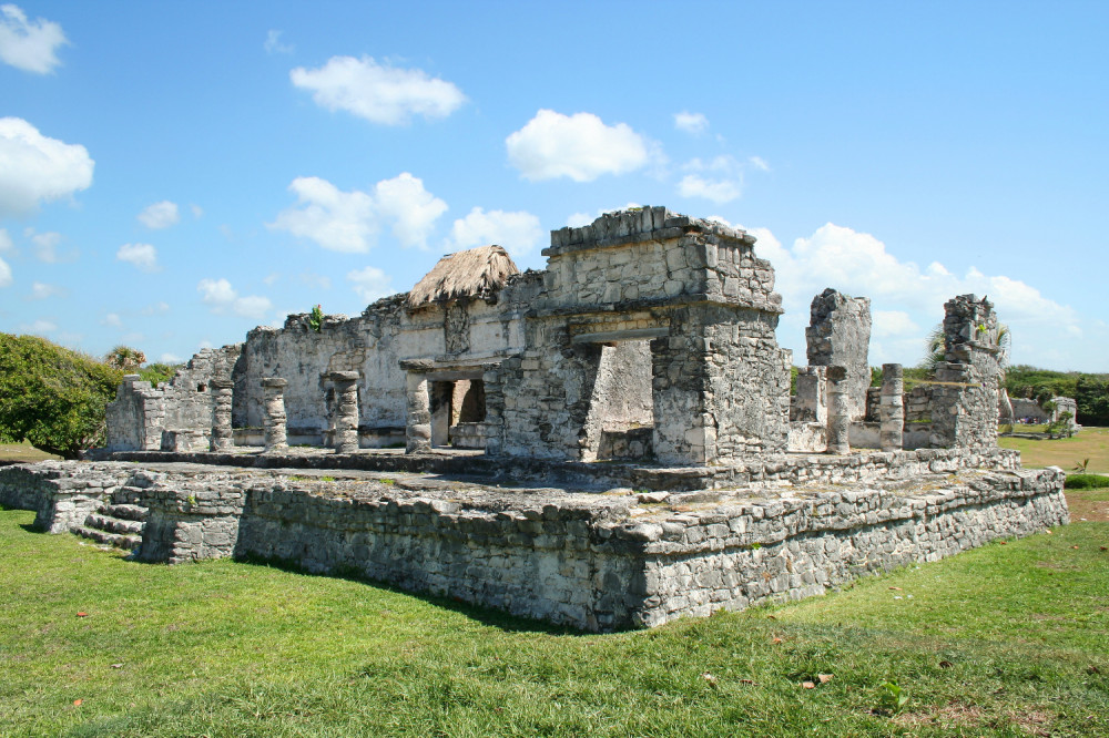 mayan ruins map