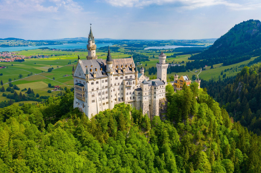 Neuschwanstein And Linderhof Palaces From Munich