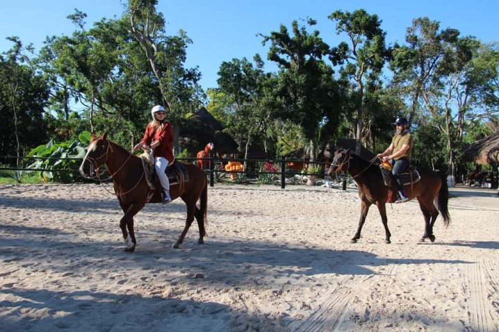 horseback riding in riviera maya mexico