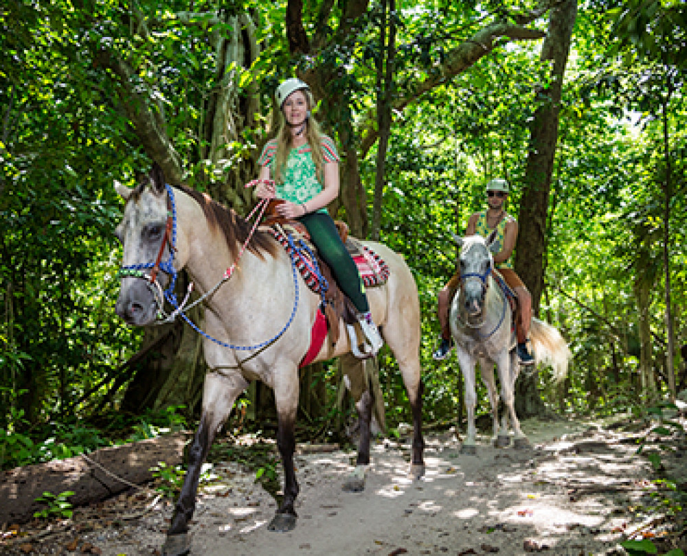 horseback riding in riviera maya mexico