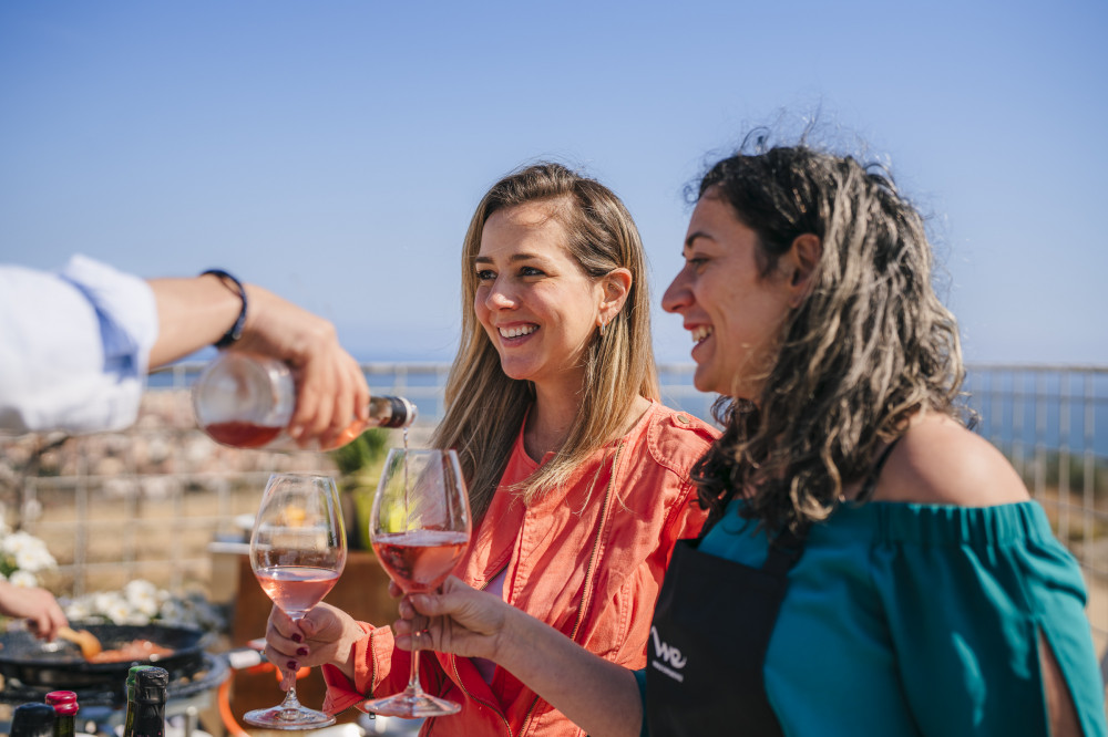 Paella Cooking Experience + Sea View & Winery Tour From Barcelona