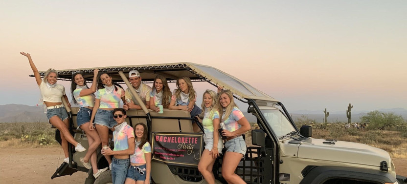 Private Bachelorette Party Sonoran Desert Jeep Tour