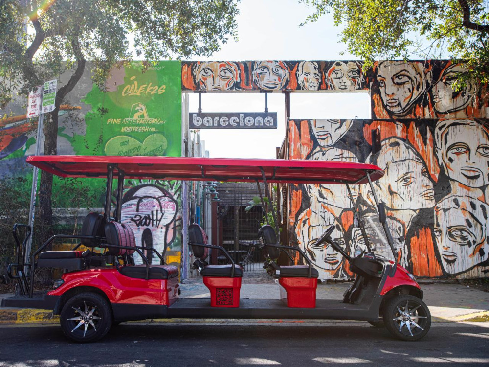 Wine, Tapas, & Street Art: Private Wynwood Golf Cart Tour