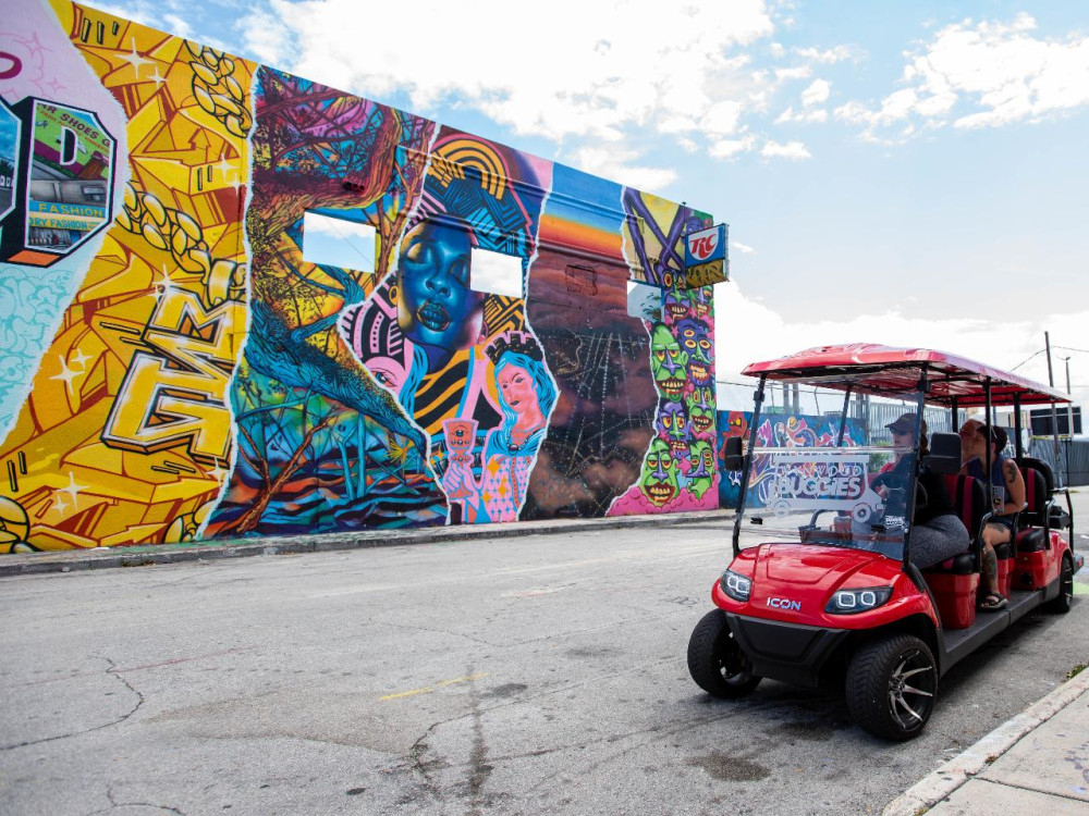 Wynwood Street Art Scene: Private 1.5-Hr Golf Cart Tour