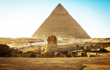 Private Giza Pyramids, Sphinx + Egyptian Museum Day Tour
