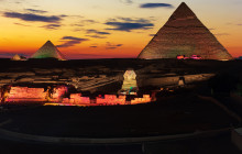 Pyramids + Sphinx Sound And Light Show with Private Transfer