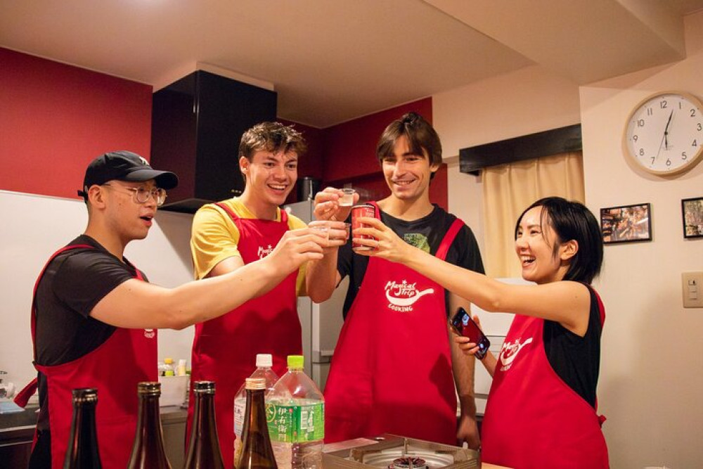 Small Group Izakaya Style Home Cooking Experience & Sake Pairing in Tokyo