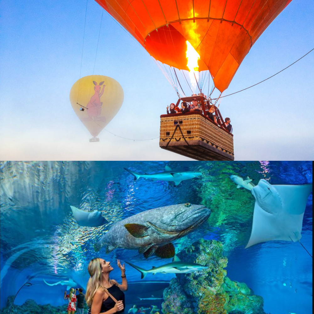Cairns Classic Hot Air Balloon Flight + Cairns Aquarium Entry