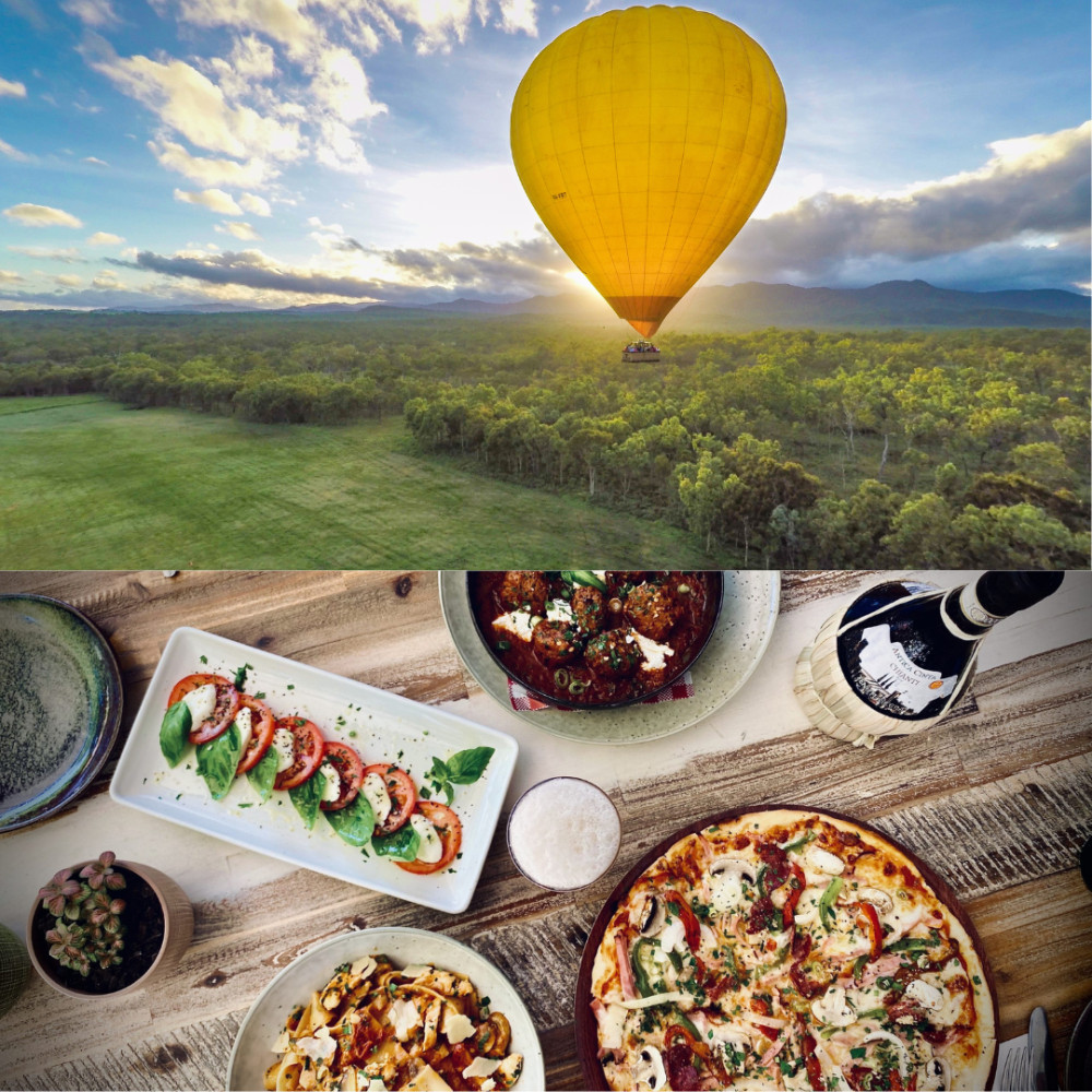 Cairns Classic Hot Air Balloon Ride + Lemoncello 3-Course Meal