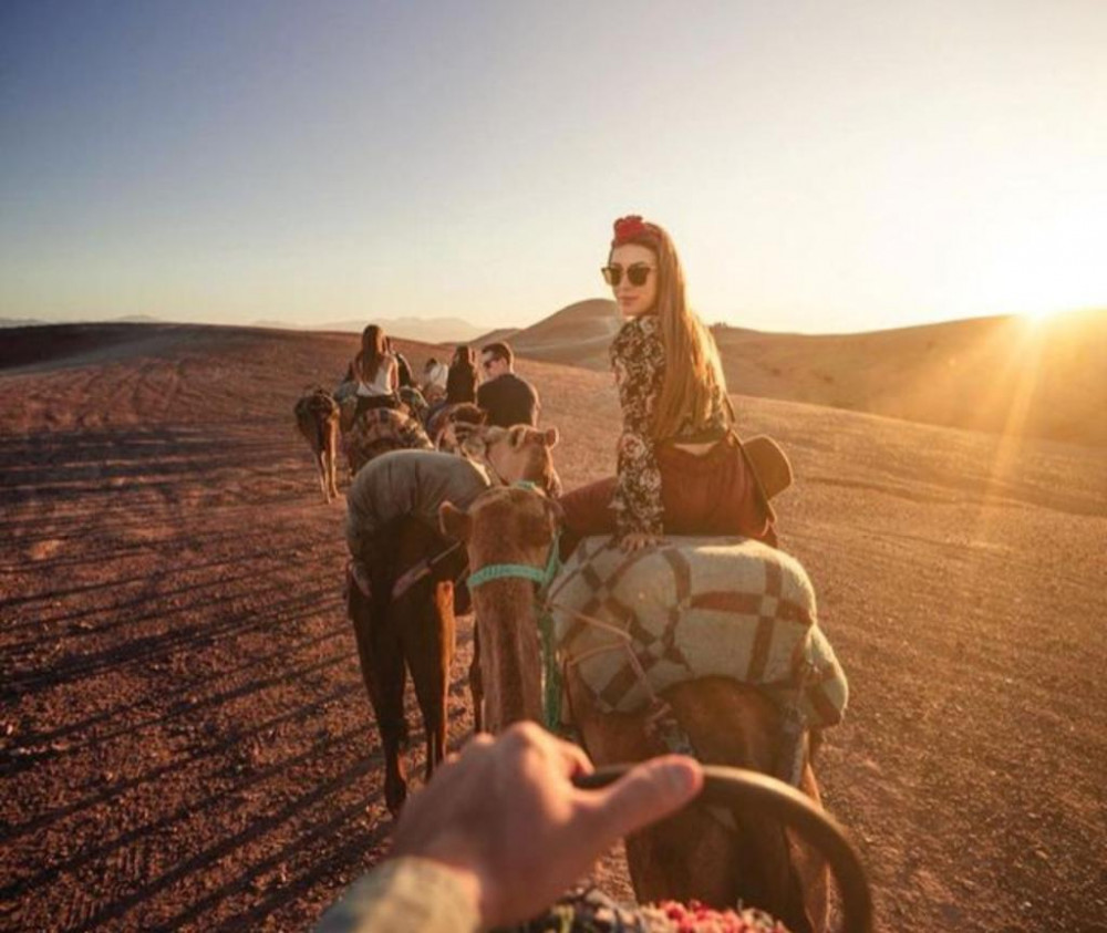 Marrakech: Desert Safari with Dinner Dance Show, Camel Quad Bike & Pool