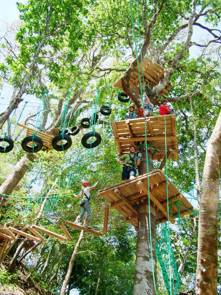 Costa Rica One Night Adventure Package: Zipline, High Ropes & Sunset